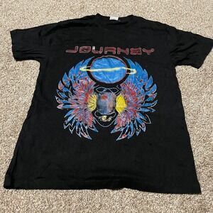 Journey T-Shirt Graphic Band Tee Black Habib Made In India Music Retro